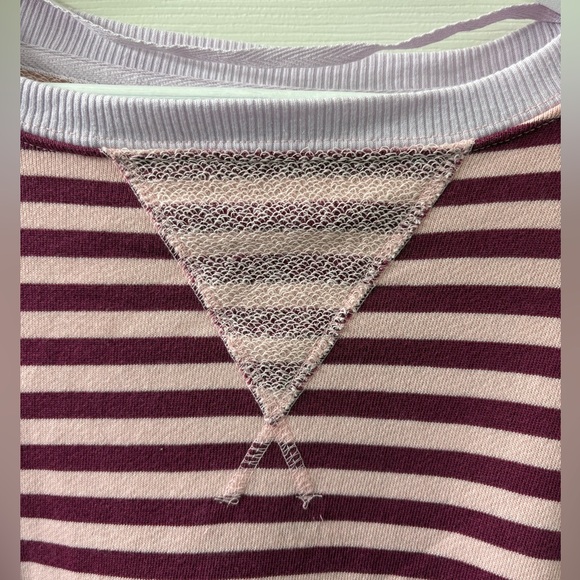 We The Free NWOT Free People Classic Striped Oversized Crewneck Sz XL PTP 29” - Picture 7 of 12